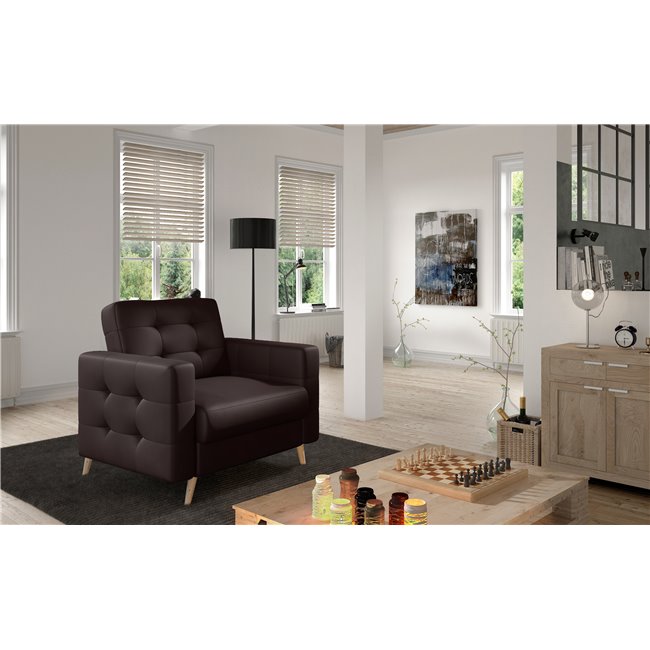 Кресло Elsgard , Monolith 29, коричневый, H88x105x92