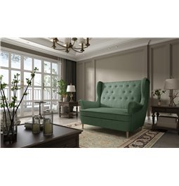 Sofa Elaros , Solid 39, green, H103x150x55