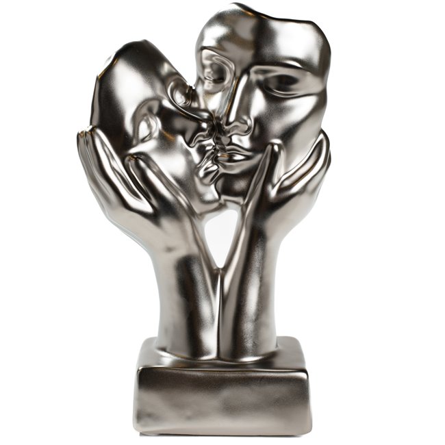 Sculpture Kiss, ceramics, 6x12xH20cm