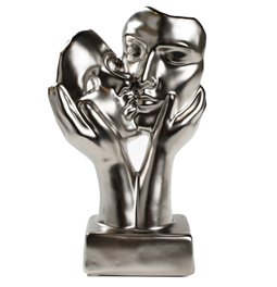 Sculpture Kiss, ceramics, 6x12xH20cm