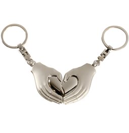 Keychain Heart hands, 3.8xH7.5cm