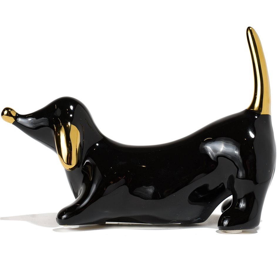 Декор Molly, черный/золотой, 22.5x8.4x16.6cm