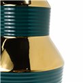 Vase  Madria, green/gold, 16.5x16.5x33.3cm