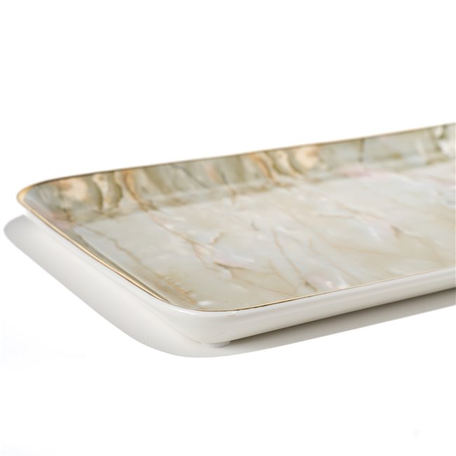 Декоративная посуда  Marciano 14, оливкового/золотого цвета, 36.4x17.1x1.6cm