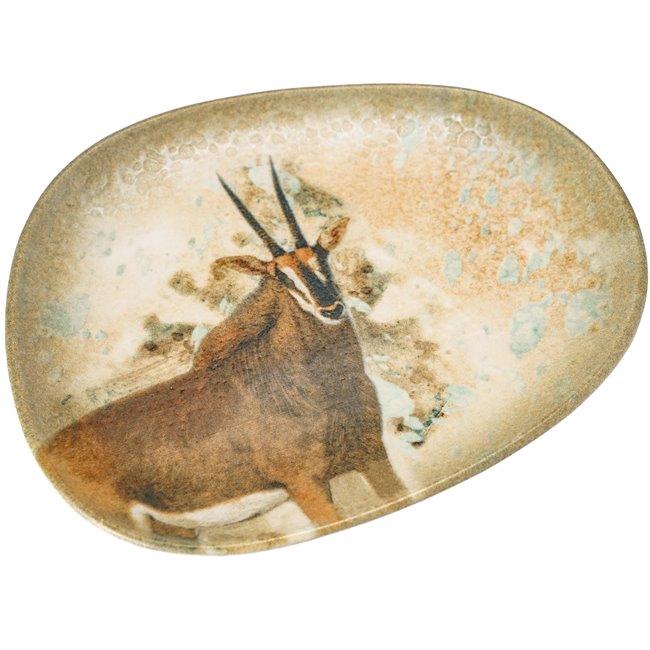 Dessert plate Antilope-Savanna, 24x19.5cm