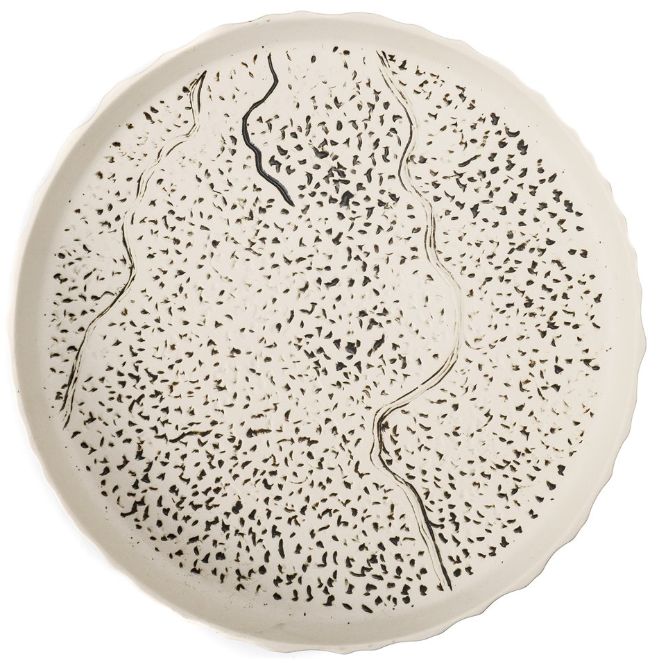 Plain plate Teide, D25x3cm