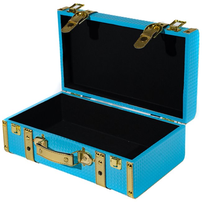 Dėžė Maritsa S, mėlynos sp., 18x30x12cm