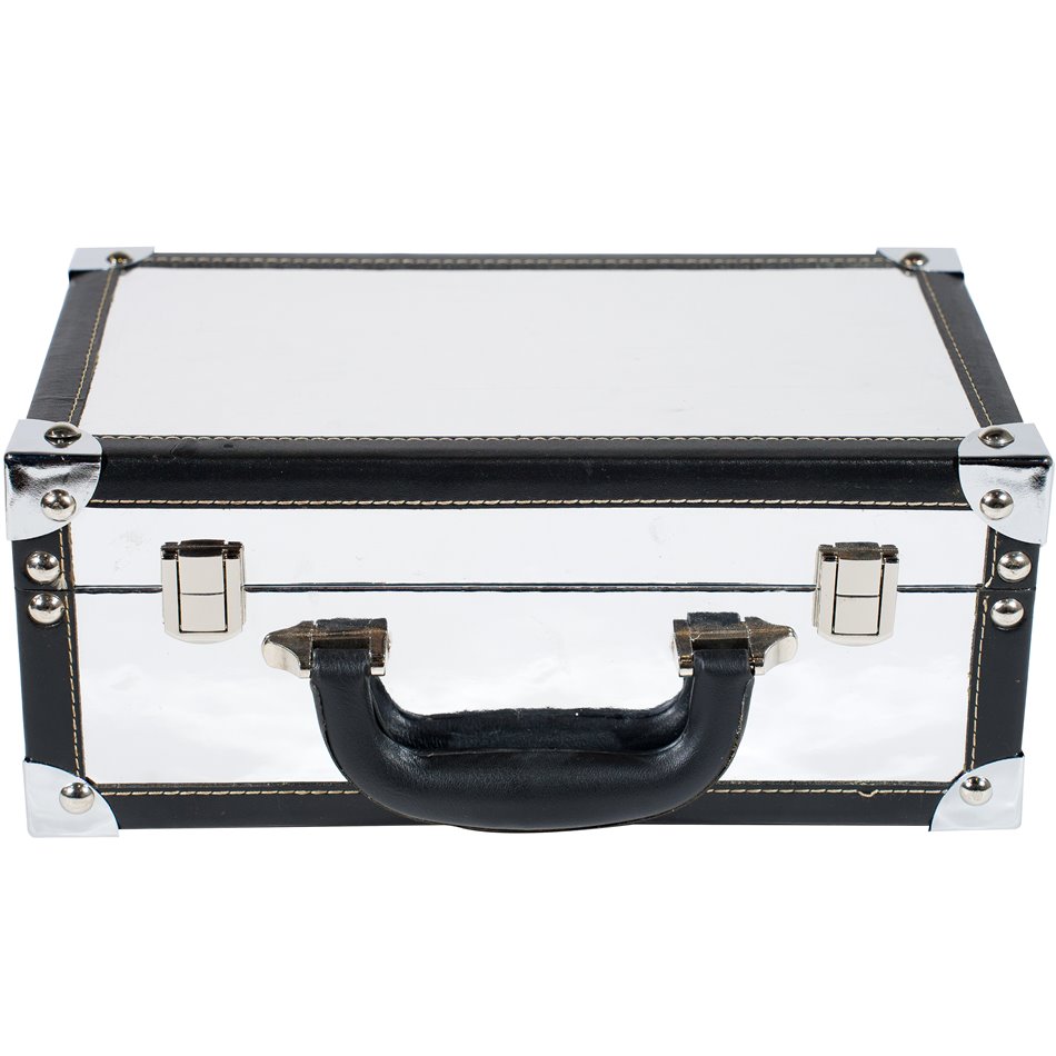 Wooden box Maella S, silver, 18x30x12cm