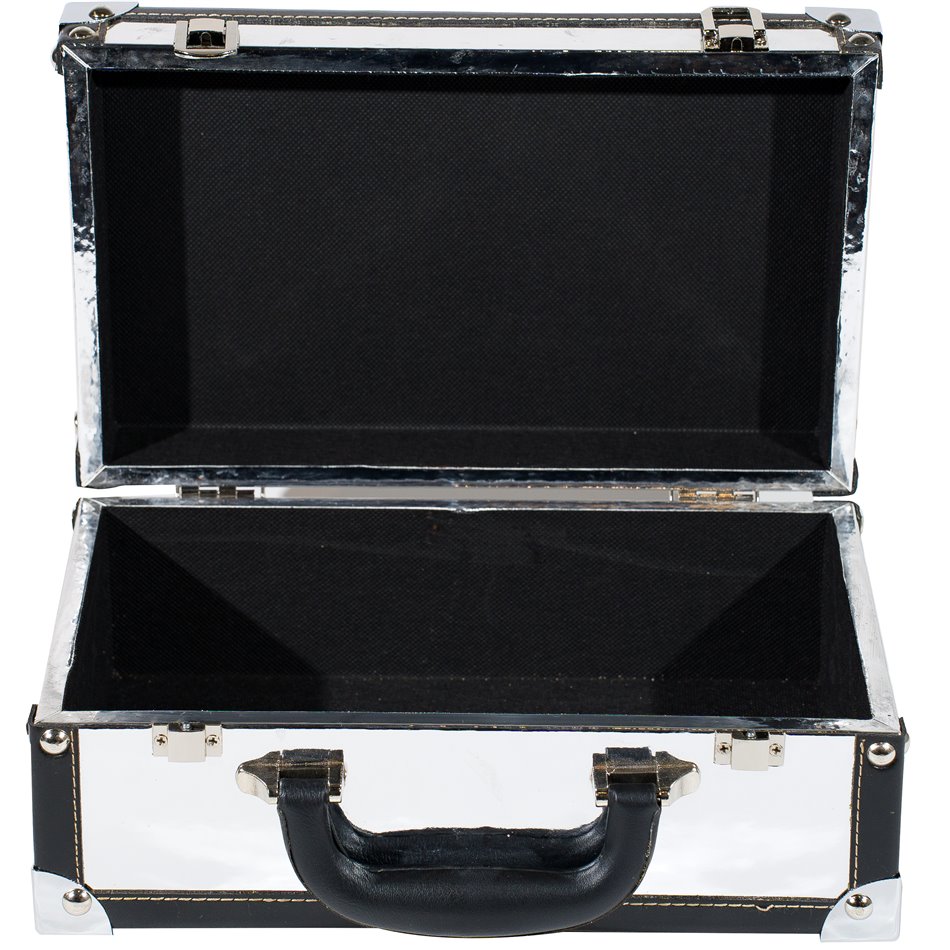 Wooden box Maella S, silver, 18x30x12cm