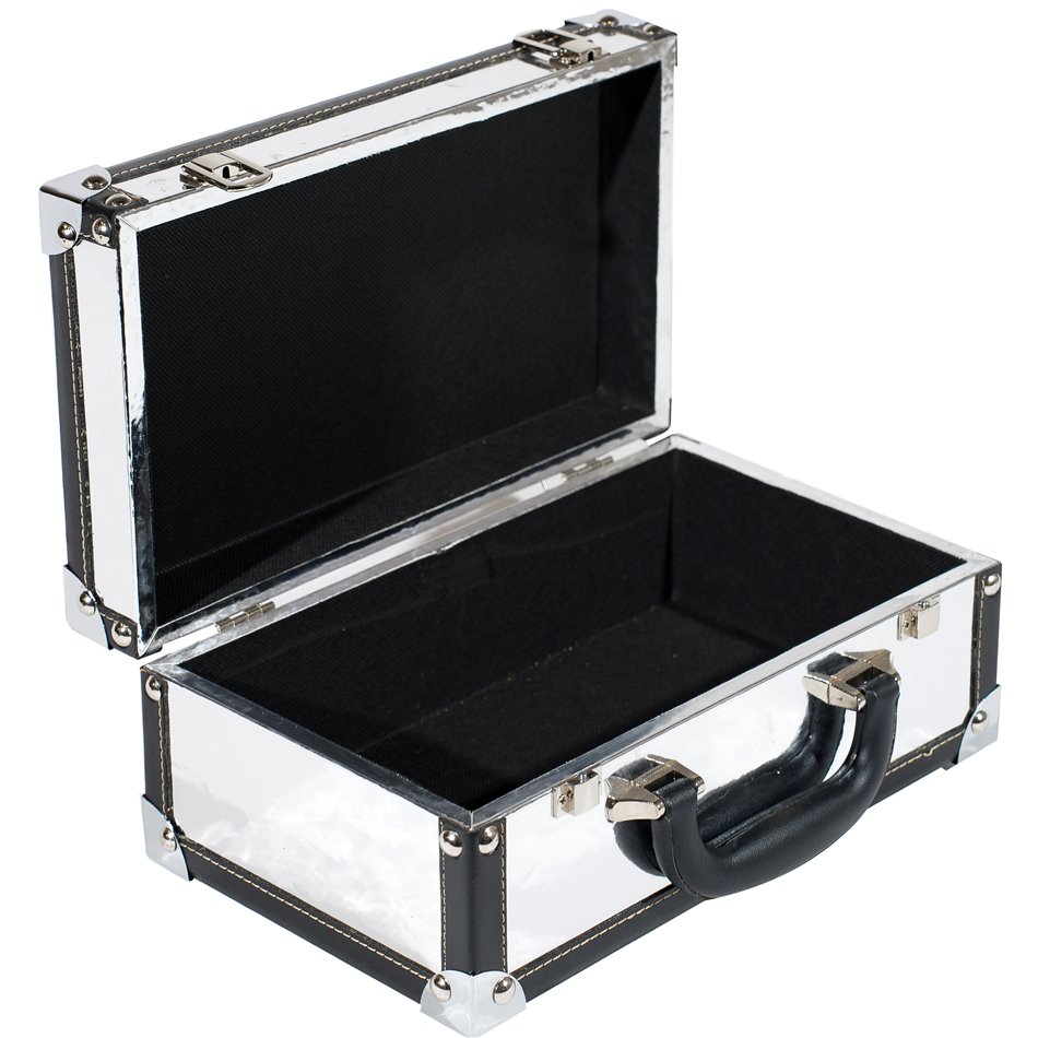 Wooden box Maella S, silver, 18x30x12cm