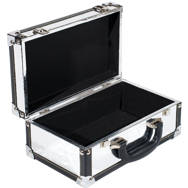 Wooden box Maella S, silver, 18x30x12cm