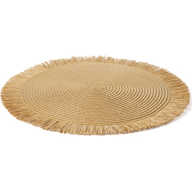 Paper placemat with fringes Abula, DIA38CM