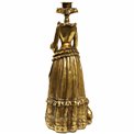 Žvakide Lady dress, auksas sp., 30x12x12cm
