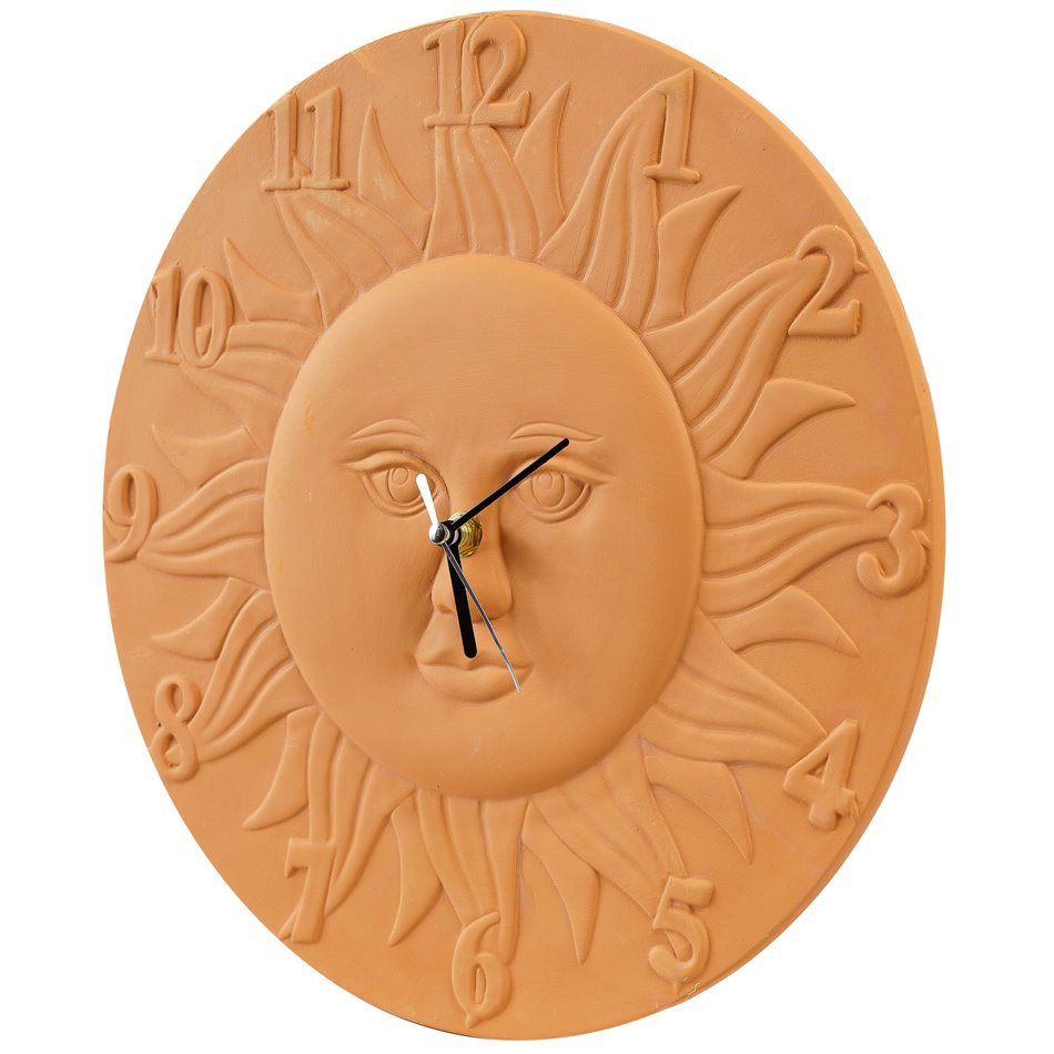 Sun clock, terracotta, D30cm