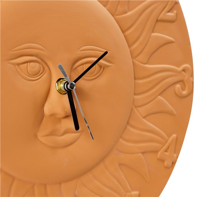 Laikrodis Sun, terakota, D30cm