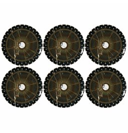 Dessert plate set 6 Multicolor, ceramic, D20cm