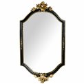 Wall mirror Inar, black/golden, 55x30x5cm