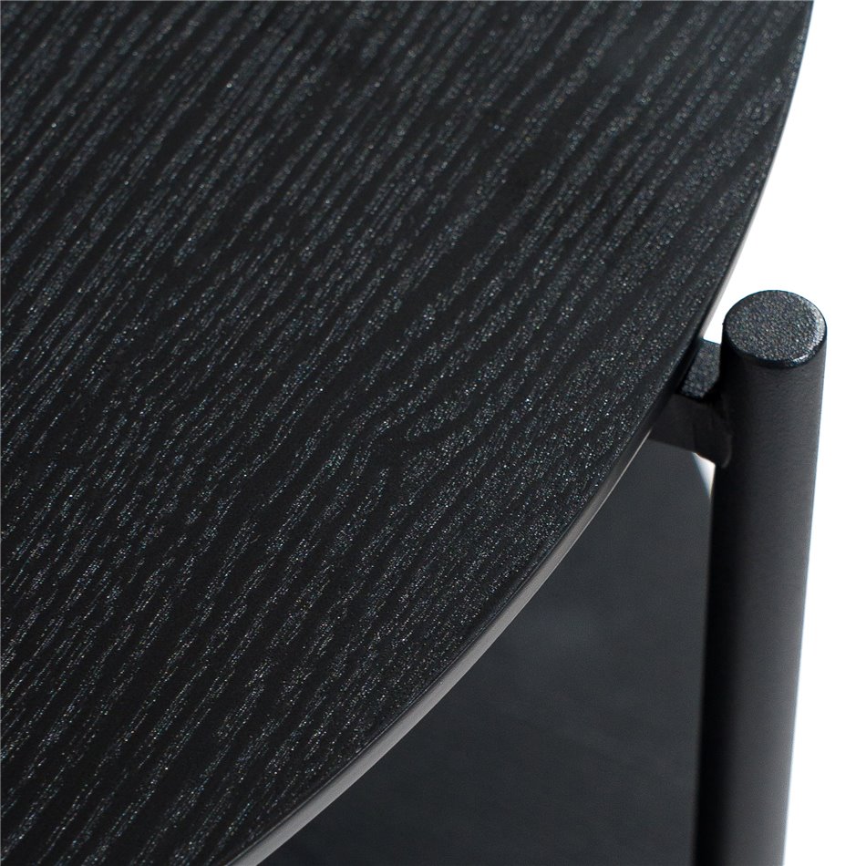 Кофейный столик Kemi, черный, D63 H52cm