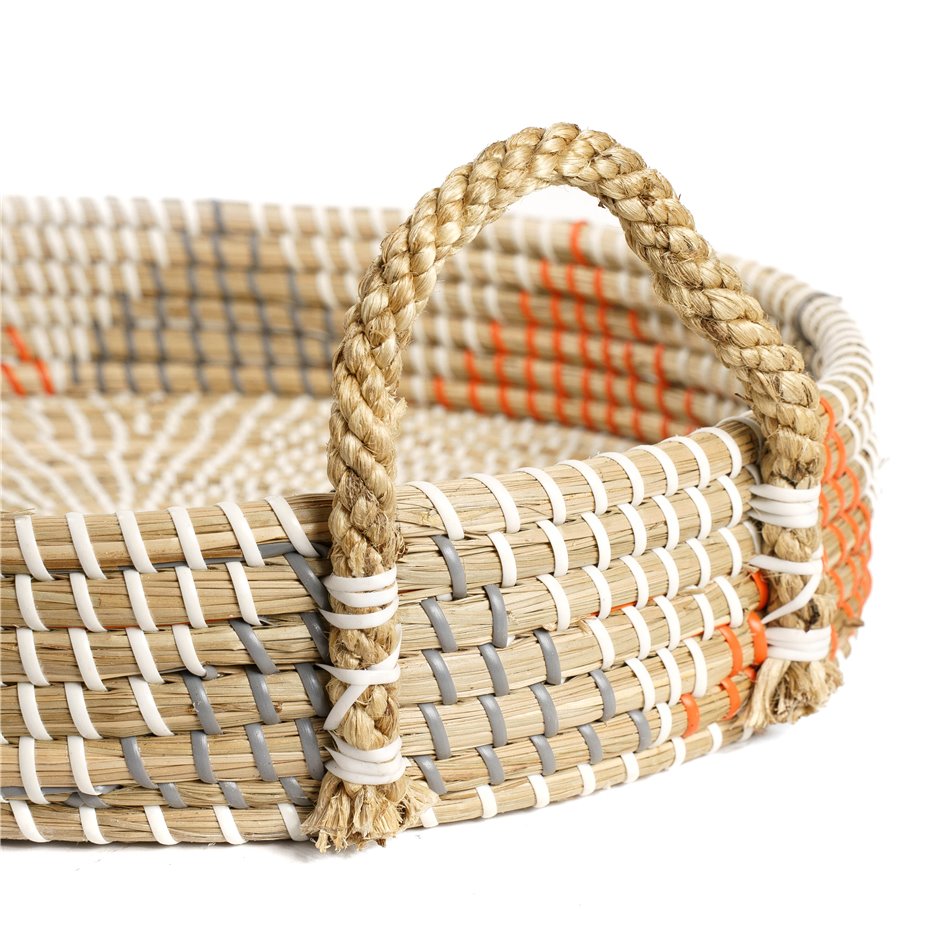 Tray Ballina, seagrass, D40xH8/13cm