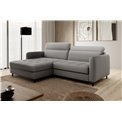 Corner sofa Elgomsi L, Manhattan 03, grey, H100x228x165