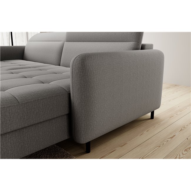 Corner sofa Elgomsi L, Manhattan 03, grey, H100x228x165