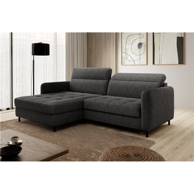 Corner sofa Elgomsi L, Raquel 05, grey, H100x228x165