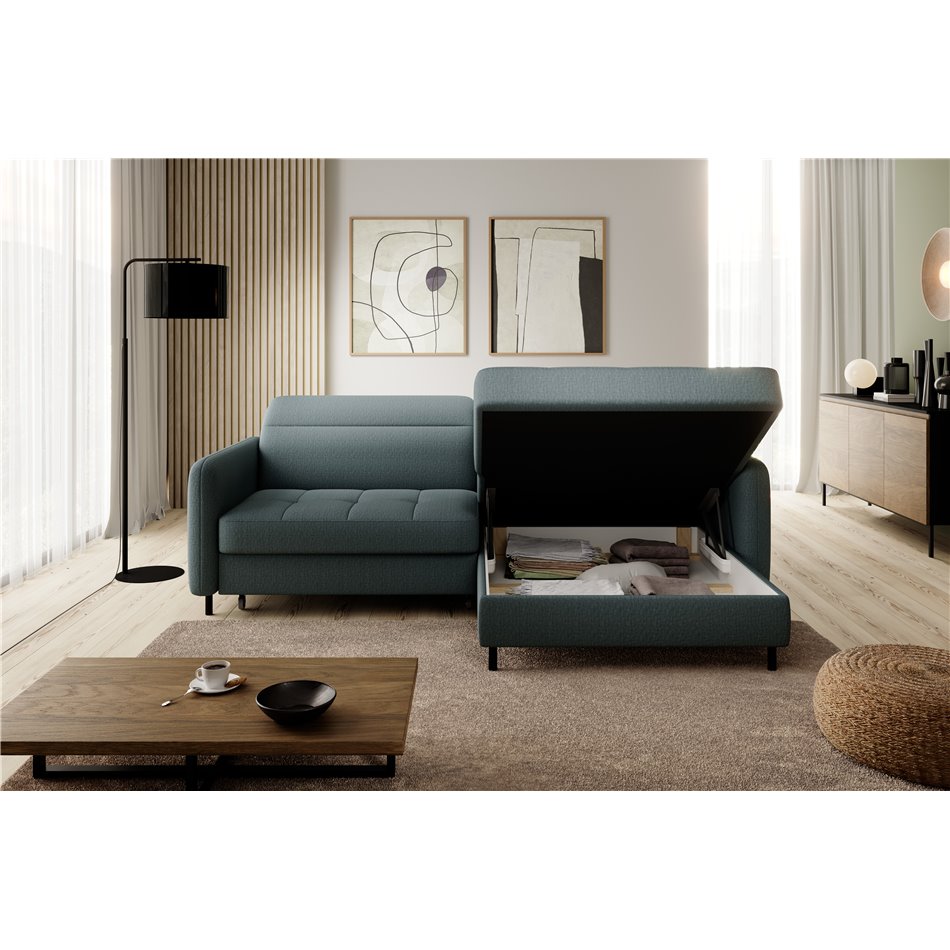 Corner sofa Elgomsi R, Manhattan 38, green, H100x228x165