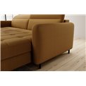 Corner sofa Elgomsi R, Manhattan 45, yellow, H100x228x165