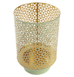 Windlight Lyras L, metal, H27cm