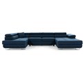 U shape sofa Elcardo U Left, Kronos 19, green, H90x345x58cm