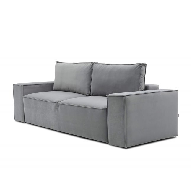 Sofa lova Elsilla, Loco 4, pilka sp., H96x260x104cm