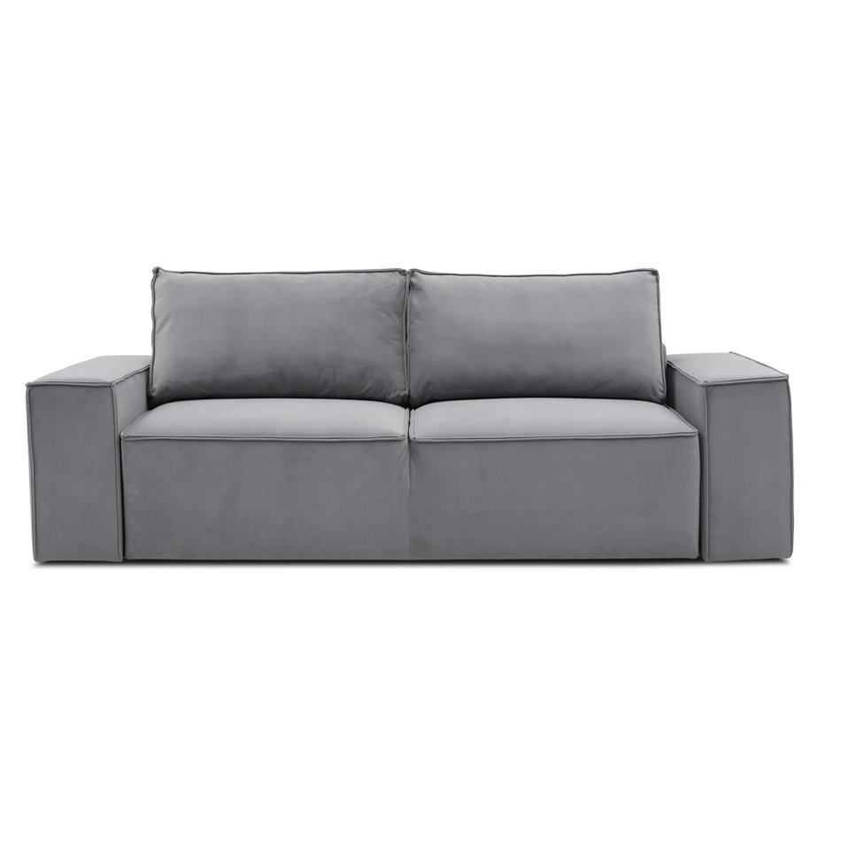 Sofa lova Elsilla, Nube 4, pilka sp., H96x260x104cm