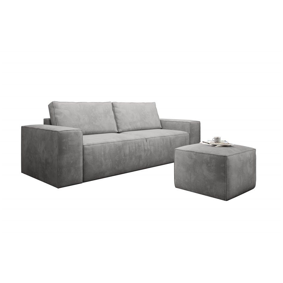Sofa lova Elsilla, Velvetmat 22, ruda sp., H96x260x104cm
