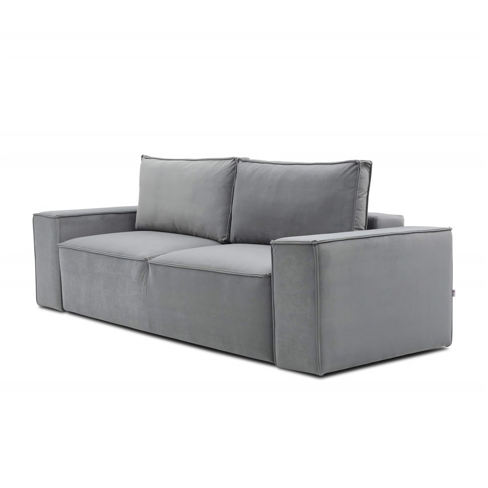 Sofa lova Elsilla, Velvetmat 40, mėlyna sp., H96x260x104cm