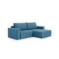 Kampinė sofa Ebonett L, Sawana 14, juoda sp., H92x250x175cm