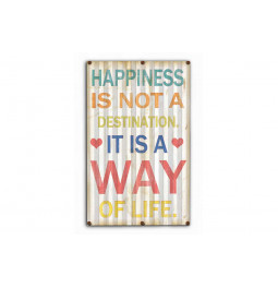 Декор настенный  "Happiness is not a ...", H66x40.5cm
