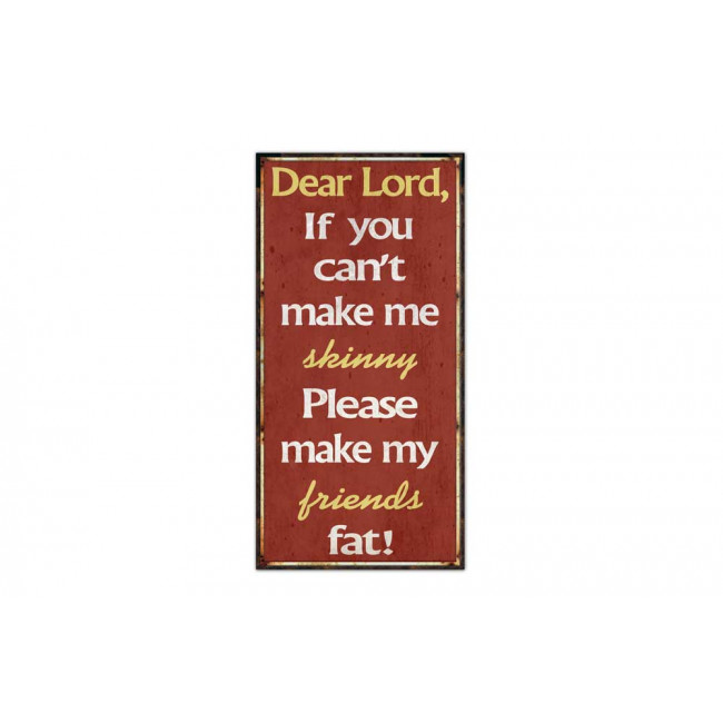 Wall deco "Dear Lord ...", H60x30cm