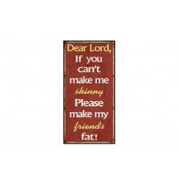 Wall deco "Dear Lord ...", H60x30cm