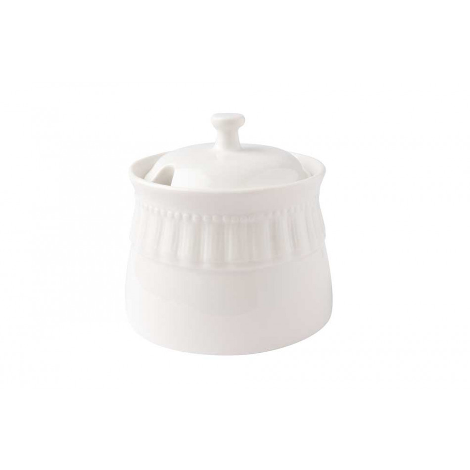 Sugar pot Frill, H-9.5cm, D-9cm