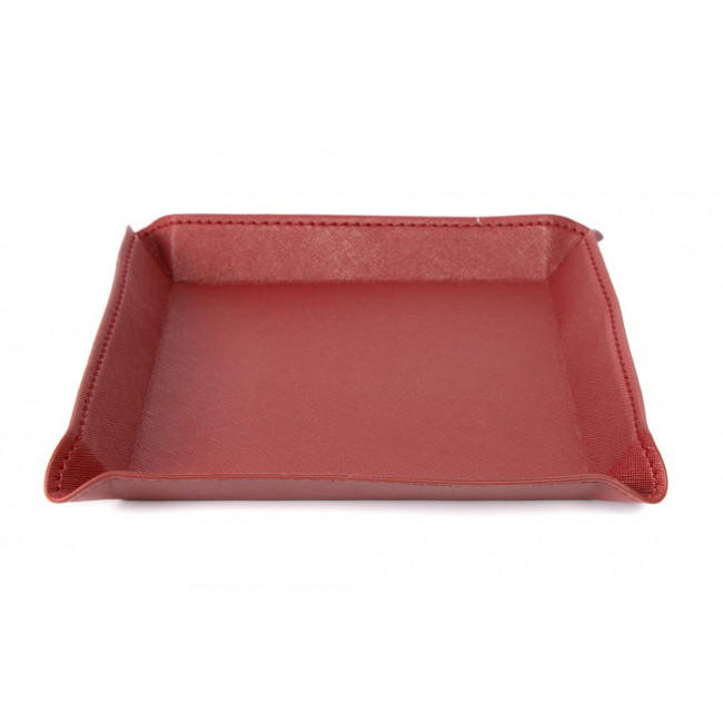 Tray, red, 20x20cm