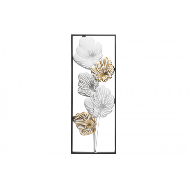 Wall decor Flower, set of 2, 34x4x90cm
