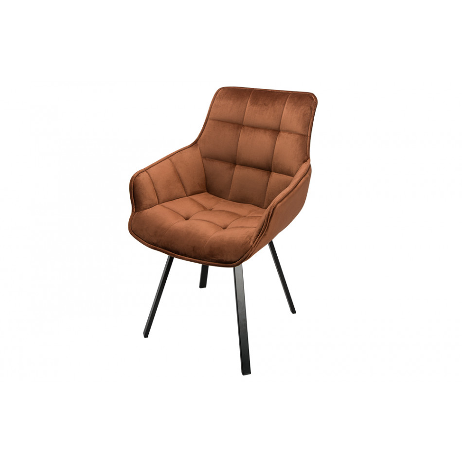 Kėdė SALLY, rudos sp., 57x61x87cm