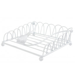 Napkin holder Ria S, white, 14x14cm