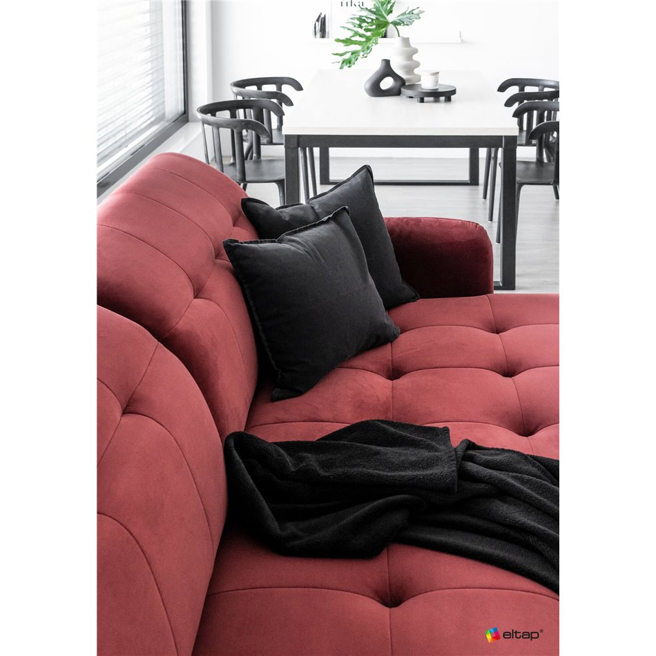 Угловой диван Elorelle R, Mat Velvet 75, зеленый, H105x225x160см
