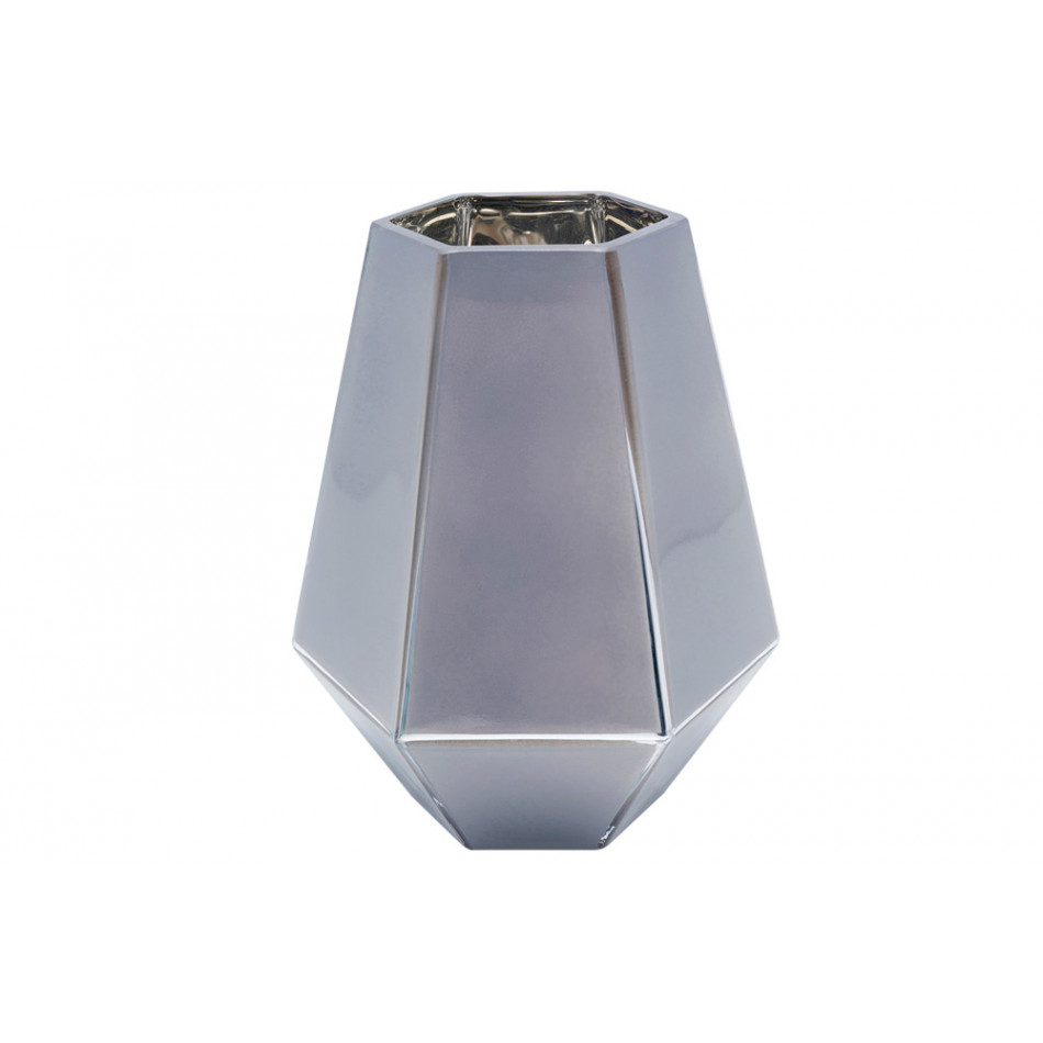 Ваза Art Pastel, серая, H21cm D17cm