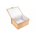 Bambukinis krepšelis M, natūralios sp., H13.5x29x22.5cm