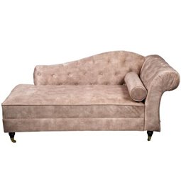 Lounge chair Chesterfield R, taupe, 172x76x72cm