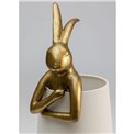 Table lamp Rabbit, golden/white, E14 5W(MAX), 50x17x20cm