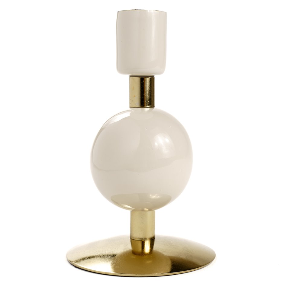 Подсвечник Bulbat S, бежевый, H11cm, D7.5cm