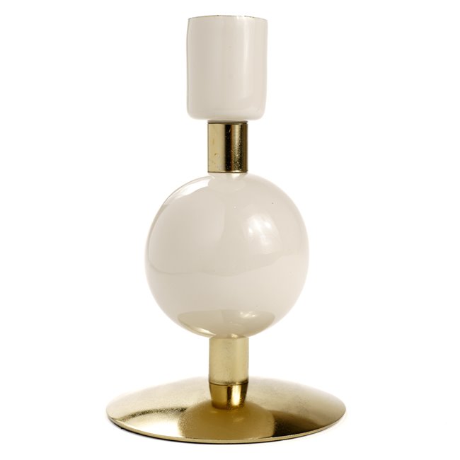 Подсвечник Bulbat S, бежевый, H11cm, D7.5cm